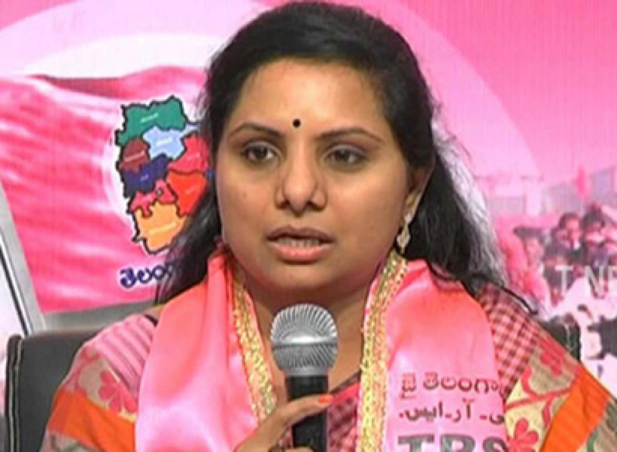 TRS MP Kavitha flays Congress and TDP on Hyderabad development